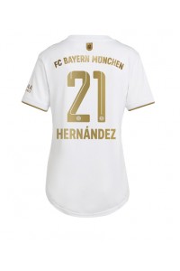 Fotbalové Dres Bayern Munich Lucas Hernandez #21 Dámské Venkovní Oblečení 2022-23 Krátký Rukáv